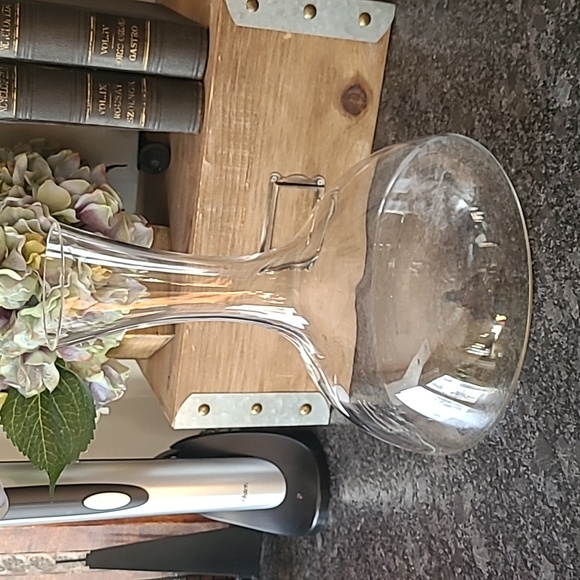 Vintage MCM Glass Wine Decanter Bottle - Picture 4 of 9